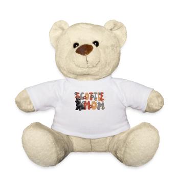 Scottish Terrier Groovy Scottie Mom - Teddy Bear - white - Front