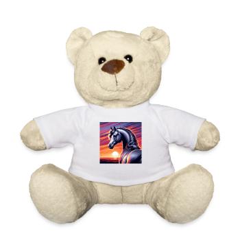 Arabian Horse Drawing - Teddy Bear - white - Front