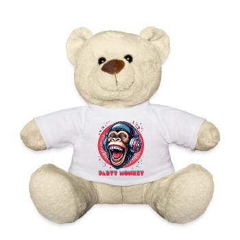PARTY MONKEY - Teddy Bear - white - Front