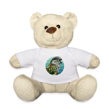 Conure à joues vertes Art mignon Conure - Nounours - blanc - Devant