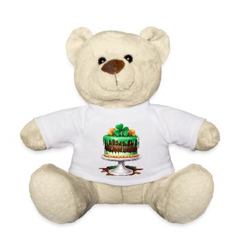 Gâteau d’anniversaire / Gâteau / Joyeux anniversaire / Gâteau - Nounours - blanc - Devant