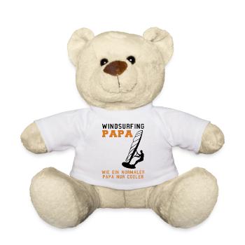 Cool windsurfing dad - Teddy Bear - white - Front