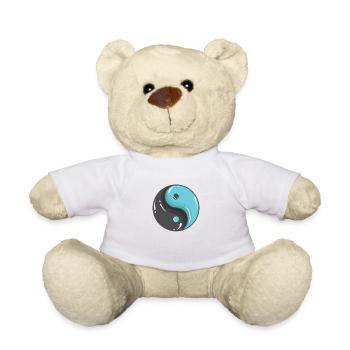 Équilibre yin et yang pour le yoga - Nounours - blanc - Devant