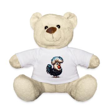 Polish Crested Chicken Polish Chicken - Teddy Bear - white - Front