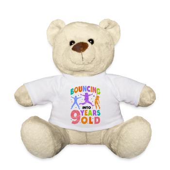 Trampoline Lover 8e anniversaire Party Jumping - Nounours - blanc - Devant
