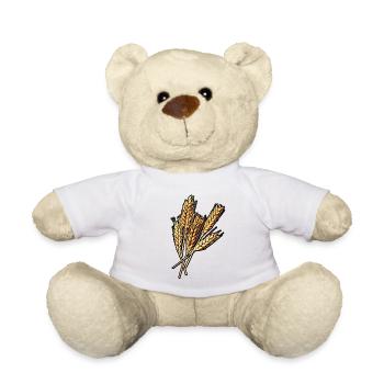 5 wheat ears - Teddy Bear - white - Front
