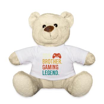 Sohn Bruder Gaming-Legende Sohn Bruder Videospieler - Teddy - Weiß - Vorne