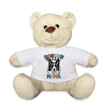 Border Collie Mama Hunde Hund Muttertag Wilsigns - Teddy - Weiß - Vorne