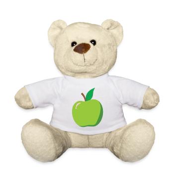 Apfel Karneval Kostüm Aepfel Fasching Obst Äpfel - Teddy - Weiß - Vorne