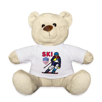 Ski - Nounours - blanc - Devant