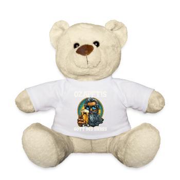 Biertrinker Bierliebhaber Sauf Trink Party Bier - Teddy - Weiß - Vorne