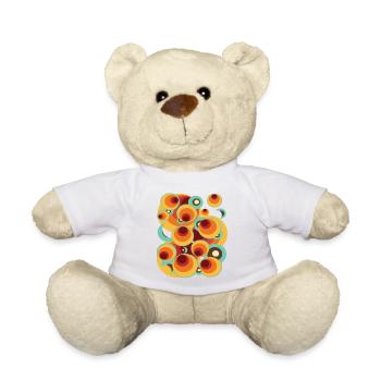 Abstraktes Polka Dot Kugel Kreismuster - Teddy - Weiß - Vorne