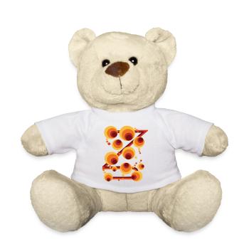 Abstraktes Polka Dot Kreismuster - Teddy - Weiß - Vorne