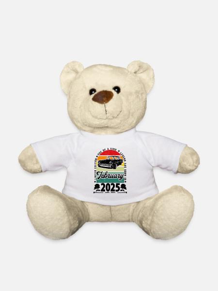 Anniversaire février 2025, Vintage février 2025. - Nounours - blanc