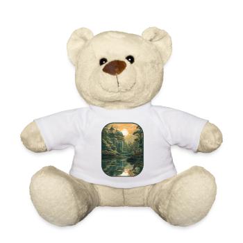 Château pâturage cerf Royal Serenity T shirt - Nounours - blanc - Devant