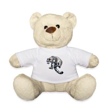 Snow Leopard Leopard White Leopard - Teddy Bear - white - Front