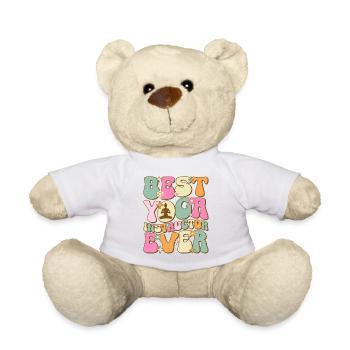 Bester Yogalehrer aller Zeiten - Teddy - Weiß - Vorne