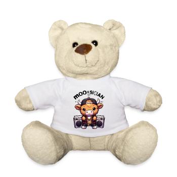Moohsician - Musician | Highland calves - Teddy Bear - white - Front