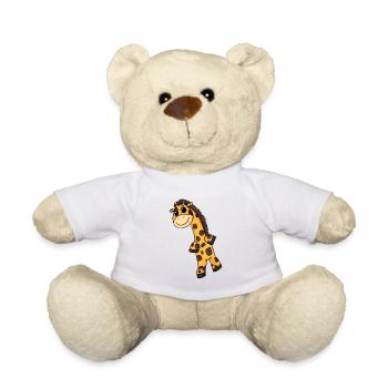 Motif de girafe - Nounours - blanc - Devant