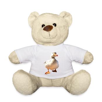 Goose, Goose, Chick, Cute Goose, Duck, Little Geese - Teddy Bear - white - Front