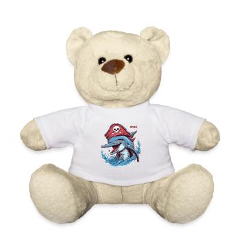 Pirate dauphin idiot - Nounours - blanc - Devant