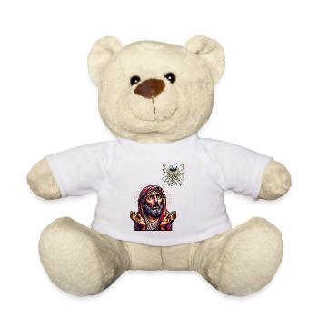 Drôle athée Noël volant Spaghetti Monster - Nounours - blanc - Devant