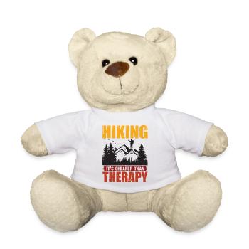 Hiking it's Cheaper Than Therapy - Teddy Bear - white - Front