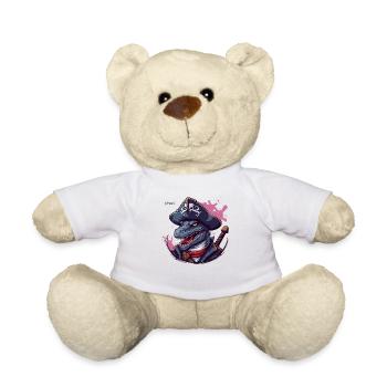 The Dino Lizard Pirate - Teddy Bear - white - Front