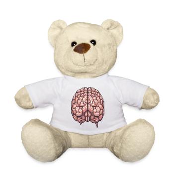 Pixels conscients - Nounours - blanc - Devant