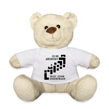 Architecte - Nounours - blanc - Devant