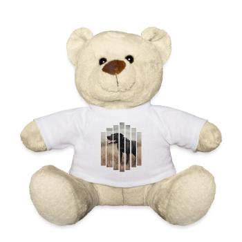 Cane Corso in stripes - Teddy Bear - white - Front
