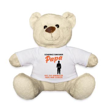 Coolest Chimney Sweep Dad - Teddy Bear - white - Front