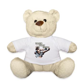 Jesus Muay Thai Christliche Kampfkunst Geschenk - Teddy - Weiß - Vorne