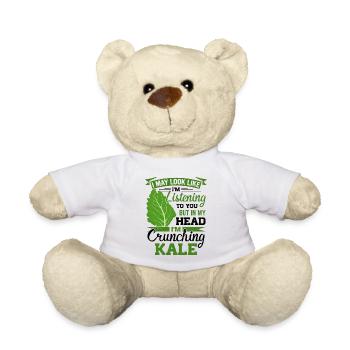 Kale Vegetarian Veganism - Teddy Bear - white - Front