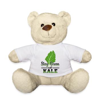 Kale Vegetarian Veganism - Teddy Bear - white - Front
