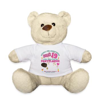 Livre d’or 19e anniversaire homme et femme - Nounours - blanc - Devant