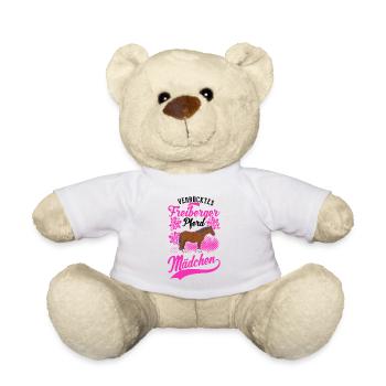 Verrücktes Freiberger Pferd Mädchen - Teddy - Weiß - Vorne