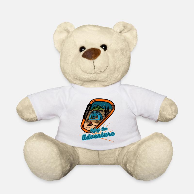 Summer Camp Adventure Enjoy - Teddy Bear - white