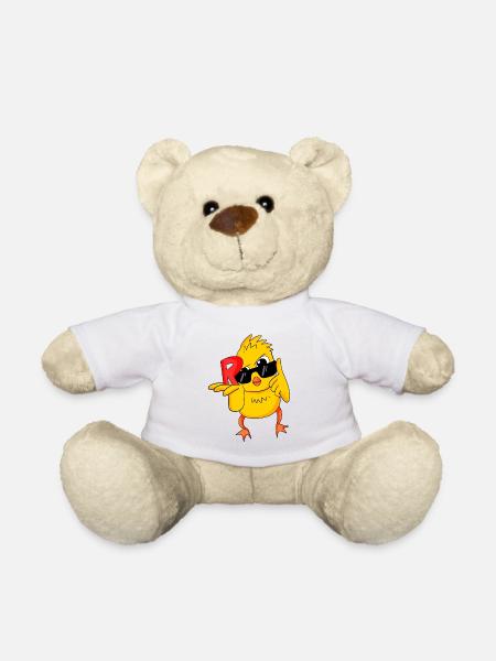 Rente Rentner lustig Wortspiel - Teddy - Weiß
