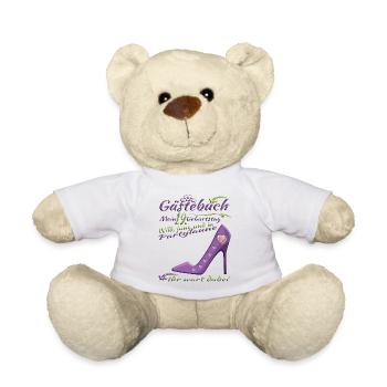 Livre d’or 19e anniversaire homme et femme - Nounours - blanc - Devant