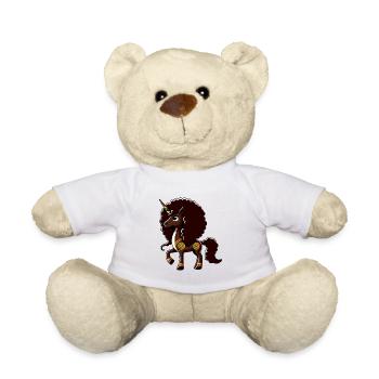 Melanin Einhorn Black Girl Magic - Teddy - Weiß - Vorne
