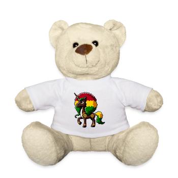 Melanin Einhorn Black Girl Magic - Teddy - Weiß - Vorne