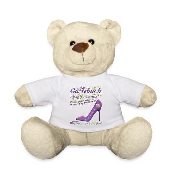 Livre d’or 19e anniversaire homme et femme - Nounours - blanc - Devant