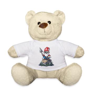 Roi des Pirates Gnome de jardin - Nounours - blanc - Devant