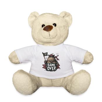 Game Over : Pirate hippopotame amical pour les joueurs - Nounours - blanc - Devant