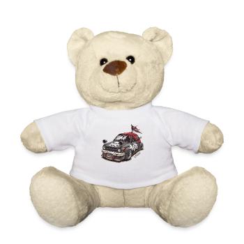 Japanese Kei Car JDM Pirate - Teddy Bear - white - Front