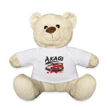 Japanischer Akagi Street Racer: JDM Cartoon Auto - Teddy - Weiß - Vorne