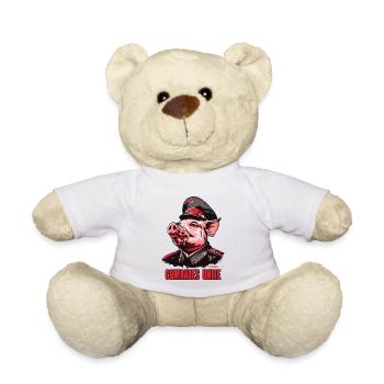 Parodie Communisme Cochon : Association des Camarades - Nounours - blanc - Devant