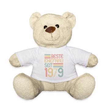 Beste Ehefrau seit 1979 45.Hochzeitstag - Teddy - Weiß - Vorne
