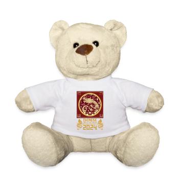 Chinesisches Jahr des Drachen 2024 Chinesisches - Teddy - Weiß - Vorne
